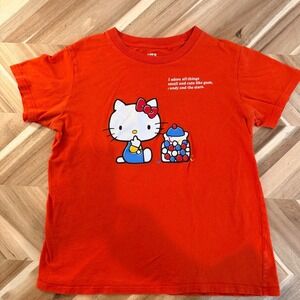 Sanrio Collab Uniqlo UT Hello Kitty Red Graphic Baby Tee XL Y2K 90s Streetwear